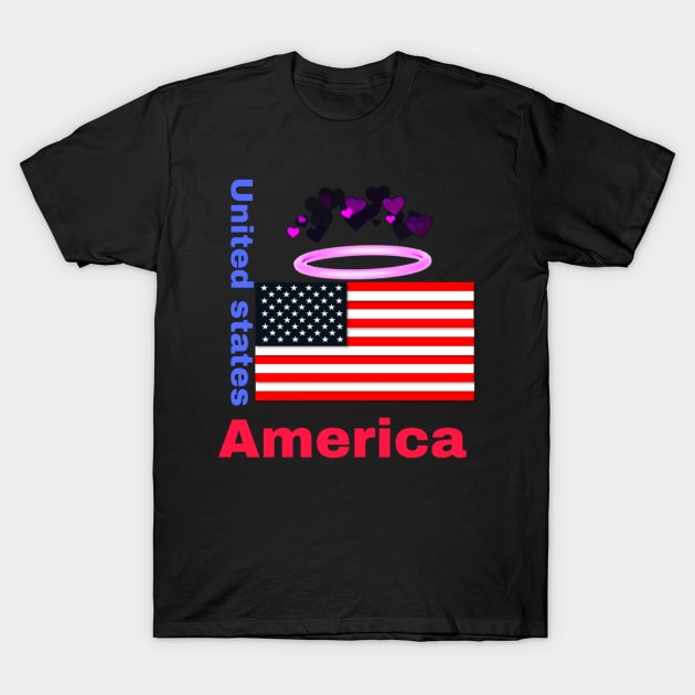 United states Style T-Shirt by Superboydesign